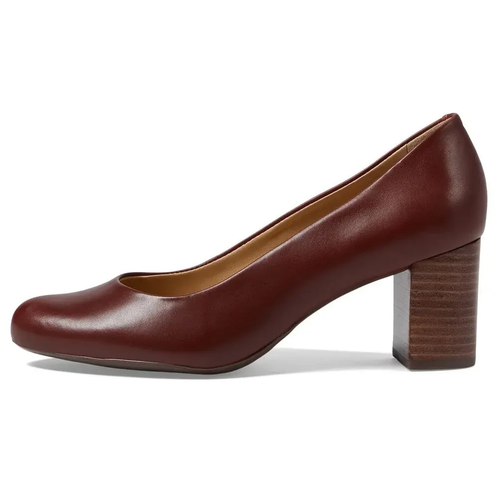 MARC JOSEPH NEW YORK MIDTOWN PUMPS MAHOGONY BURNISHED NAPPA 10 M